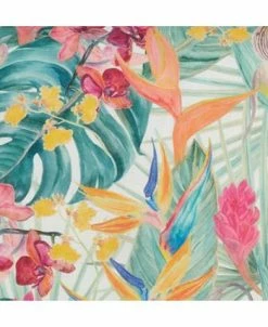 Saro Lifestyle Tropical Floral Printed Decorative Pillow, 18 X 18 -Chic Home Shop 14840749 fpx