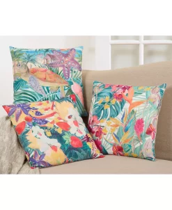 Saro Lifestyle Fruity Floral Decorative Pillow, 18 X 18 -Chic Home Shop 14840753 fpx