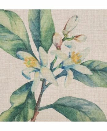 Saro Lifestyle Floral Citrus Printed Decorative Pillow, 18 X 18 3 Saro Lifestyle Floral Citrus Printed Decorative Pillow, 18 X 18 - Image 3