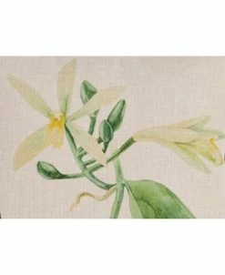 Saro Lifestyle Vanilla Orchid Printed Decorative Pillow, 18 X 18 -Chic Home Shop 14840769 fpx