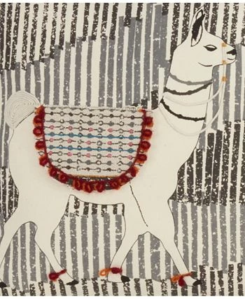 Saro Lifestyle Tassled Llama Decorative Pillow, 18 X 18 3 Saro Lifestyle Tassled Llama Decorative Pillow, 18 X 18 - Image 3