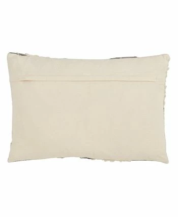 Saro Lifestyle Boucle Yarn Applique Decorative Pillow, 12 X 18 2 Saro Lifestyle Boucle Yarn Applique Decorative Pillow, 12 X 18 - Image 2