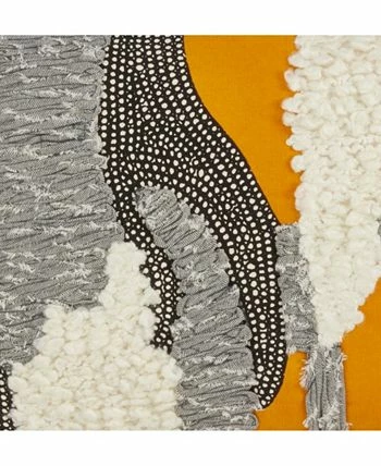 Saro Lifestyle Boucle Yarn Applique Decorative Pillow, 12 X 18 3 Saro Lifestyle Boucle Yarn Applique Decorative Pillow, 12 X 18 - Image 3