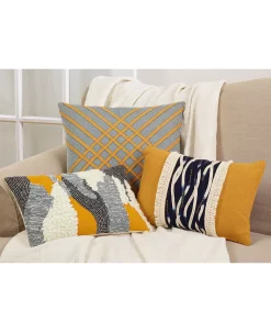 Saro Lifestyle Wavy Stitched Decorative Pillow, 12 X 18 -Chic Home Shop 14840862 fpx