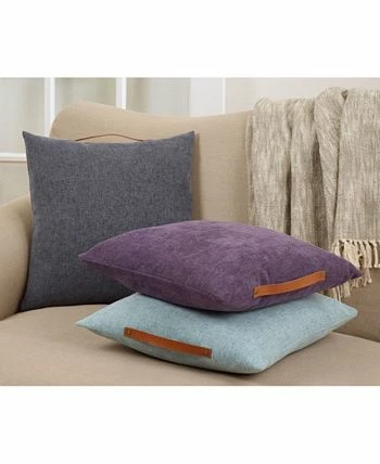 Saro Lifestyle Handle Chenille Decorative Pillow, 18 X 18 2 Saro Lifestyle Handle Chenille Decorative Pillow, 18 X 18 - Image 2