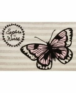 Saro Lifestyle Explore The World Butterfly Decorative Pillow, 13 X 20 -Chic Home Shop 14841031 fpx