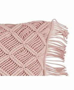 Saro Lifestyle Macrame Decorative Pillow, 18 X 18 -Chic Home Shop 14841066 fpx