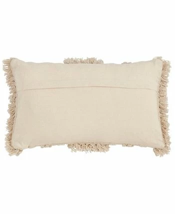 Saro Lifestyle Fringe Striped Decorative Pillow, 12 X 20 2 Saro Lifestyle Fringe Striped Decorative Pillow, 12 X 20 - Image 2