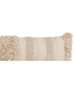 Saro Lifestyle Fringe Striped Decorative Pillow, 12 X 40 -Chic Home Shop 14841119 fpx