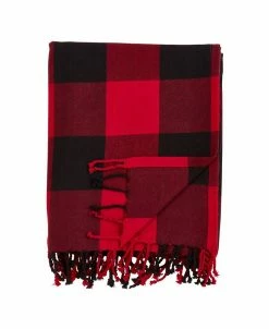 Saro Lifestyle Buffalo Plaid Fringed Throw -Chic Home Shop 14872919 fpx