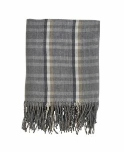 Saro Lifestyle Plaid Throw