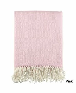 Saro Lifestyle Classic Herringbone Throw