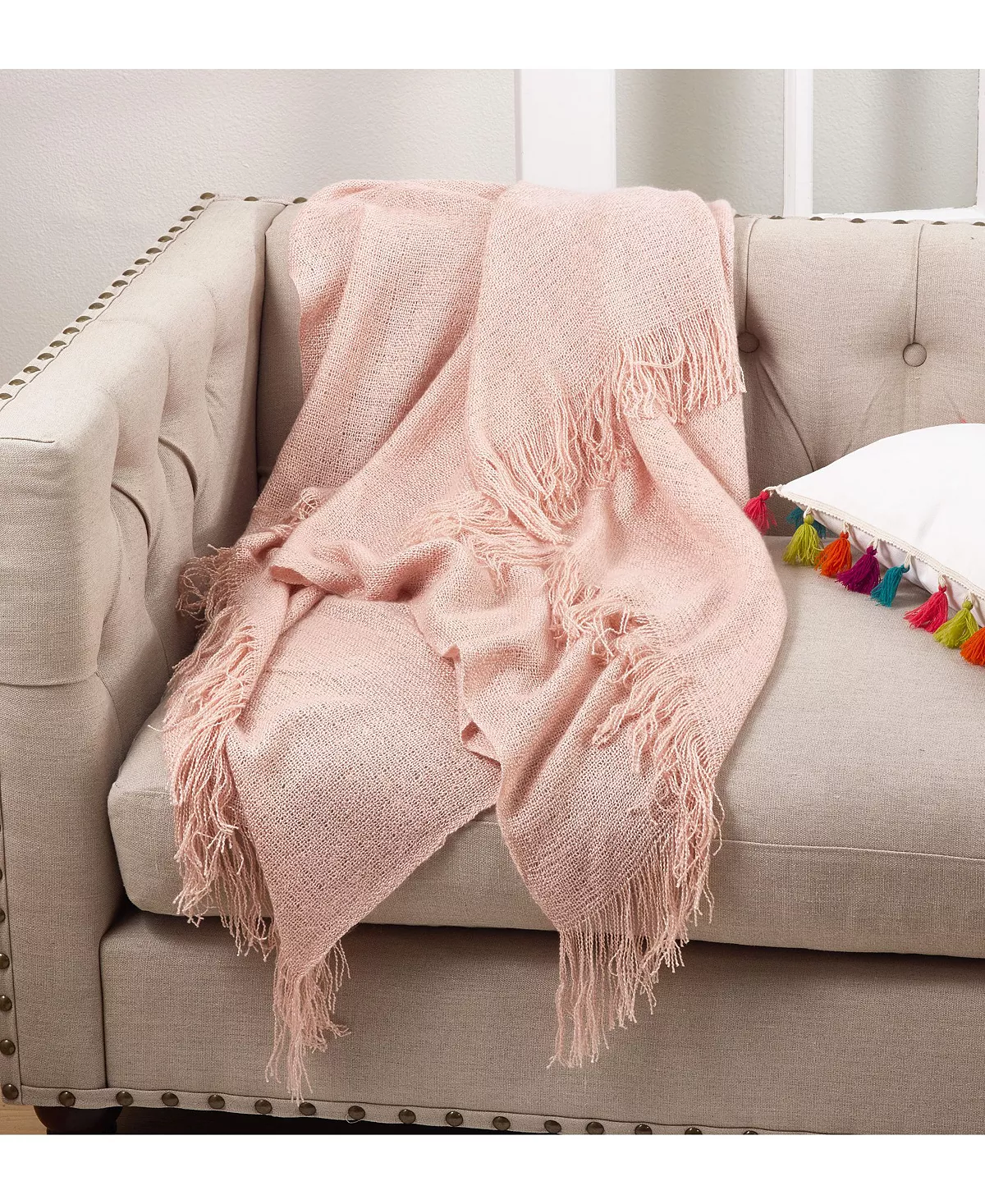 Saro Lifestyle Woven Throw 2 Saro Lifestyle Woven Throw - Image 2