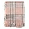 Saro Lifestyle Fringe Hem Plaid Throw