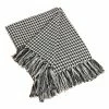 Saro Lifestyle Houndstooth Design Throw