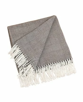 Saro Lifestyle Classic Herringbone Throw 3 Saro Lifestyle Classic Herringbone Throw - Image 3