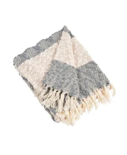 Saro Lifestyle Nubby Design Striped Throw -Chic Home Shop 15427003 fpx