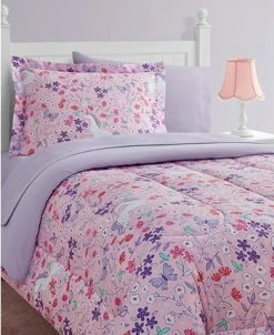 Design Studio Unicorn Floral 8-Piece Twin Comforter Set -Chic Home Shop 15894110 fpx