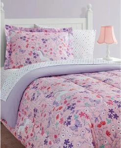 Design Studio Unicorn Floral 11-Piece Full Comforter Set