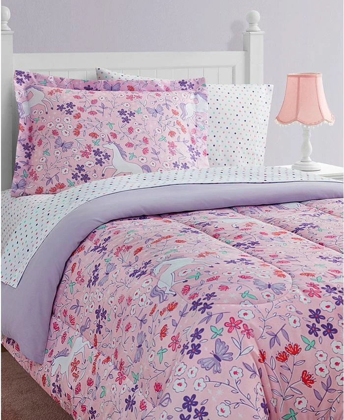 Design Studio Unicorn Floral 11-Piece Full Comforter Set 1 Design Studio Unicorn Floral 11-Piece Full Comforter Set