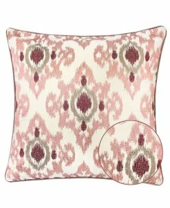 Homey Cozy Stella Woven Cotton Square Decorative Throw Pillow