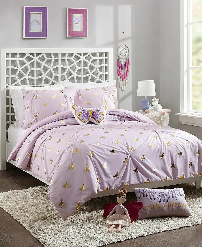 Jessica Simpson Fiona Unicorn Twin 3-Piece Comforter Set 1 Jessica Simpson Fiona Unicorn Twin 3-Piece Comforter Set