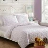 Jessica Simpson Flower Heart Twin 2-Piece Quilt Set