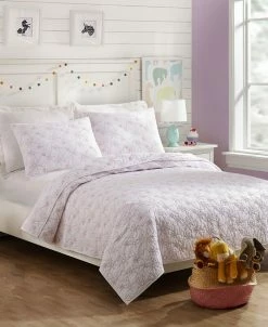 Jessica Simpson Flower Heart Twin 2-Piece Quilt Set