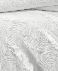 Charter Club Woven Leaves 2-Pc. Duvet Cover Set, Twin, Created For Macy's -Chic Home Shop 16835315 fpx