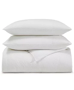 Charter Club Woven Leaves 2-Pc. Duvet Cover Set, Twin, Created For Macy's -Chic Home Shop 16835316 fpx 1