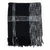 Saro Lifestyle Cotton Plaid Throw Blanket
