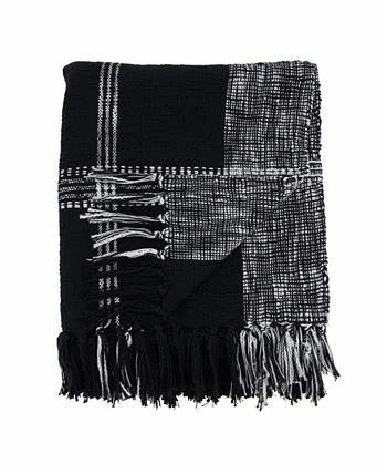 Saro Lifestyle Cotton Plaid Throw Blanket 2 Saro Lifestyle Cotton Plaid Throw Blanket - Image 2