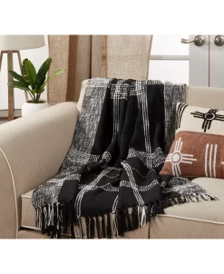 Saro Lifestyle Cotton Plaid Throw Blanket 9 Saro Lifestyle Cotton Plaid Throw Blanket -Chic Home Shop 17034076 fpx