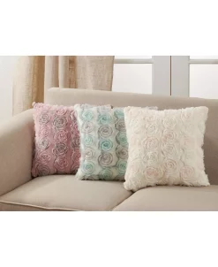 Saro Lifestyle Rose Wedding Cake Throw Pillow -Chic Home Shop 17034246 fpx