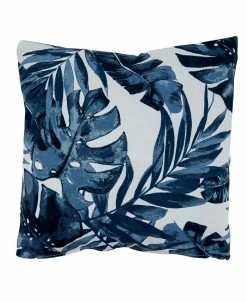 Saro Lifestyle Tropical Leaf Indoor/Outdoor Decorative Pillow, 17 X 17