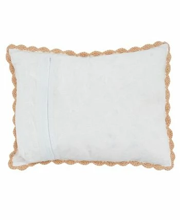 Saro Lifestyle Crochet Throw Pillow 2 Saro Lifestyle Crochet Throw Pillow - Image 2