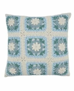 Saro Lifestyle Crochet Decorative Pillow, 16 X 16