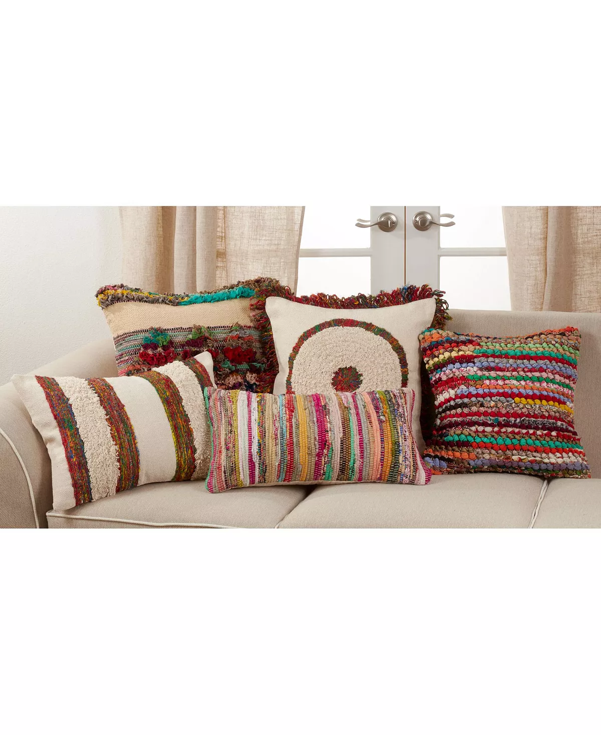 Saro Lifestyle Chindi Decorative Pillow, 22 X 22 3 Saro Lifestyle Chindi Decorative Pillow, 22 X 22 - Image 3
