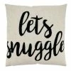 Saro Lifestyle 's Snuggle Embroidered Decorative Pillow, 17 X 17