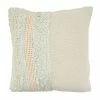 Saro Lifestyle Delicate Pom Pom Applique Decorative Pillow, 18 X 18