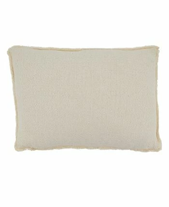 Saro Lifestyle Pom Pom Applique Decorative Pillow, 12 X 18 2 Saro Lifestyle Pom Pom Applique Decorative Pillow, 12 X 18 - Image 2