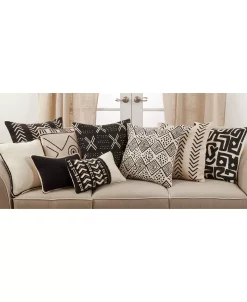 Saro Lifestyle Dark Mudcloth Throw Pillow -Chic Home Shop 17034728 fpx