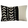 Saro Lifestyle Geometric Embroidered Decorative Pillow, 12 X 20