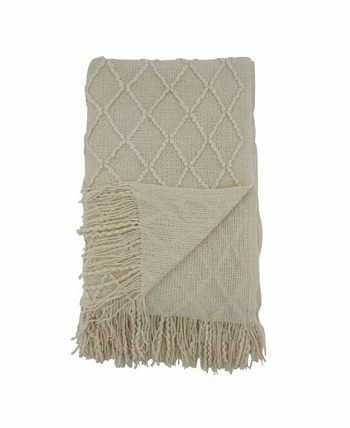 Saro Lifestyle Knitted Throw Blanket 2 Saro Lifestyle Knitted Throw Blanket - Image 2