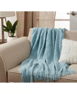 Saro Lifestyle Knitted Throw Blanket 11 Saro Lifestyle Knitted Throw Blanket -Chic Home Shop 17035161 fpx