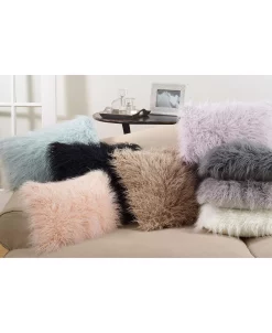 Saro Lifestyle Mongolian Throw Pillow -Chic Home Shop 17035368 fpx