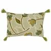 Saro Lifestyle Floral Embroidered Decorative Pillow, 16 X 24