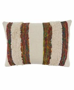 Saro Lifestyle Boho Striped Decorative Pillow, 16 X 24