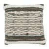 Saro Lifestyle Embroidered Stripe Polyester Filled Decorative Pillow, 20 X 20