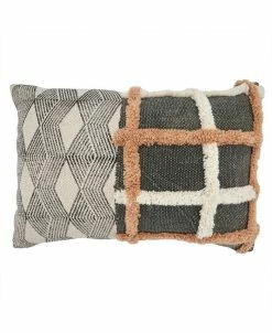 Saro Lifestyle Tufted Print Decorative Pillow, 16 X 24